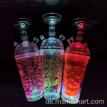 tragbare Shisha-Wasserpfeife mit LED-Licht